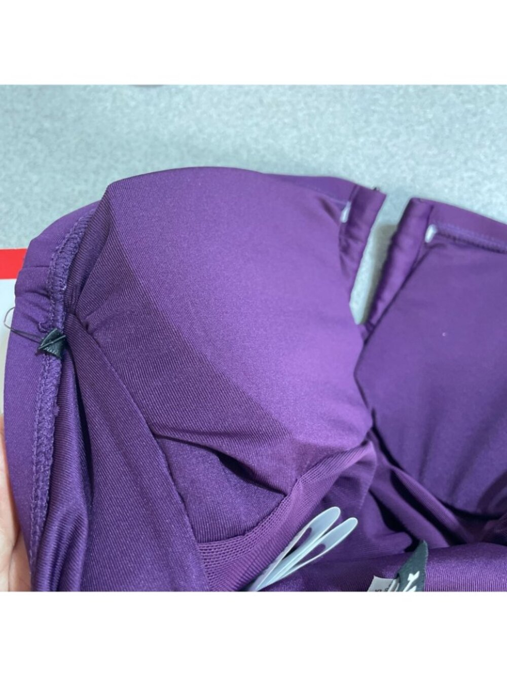 NWT DKNY Women's M Purple Strapless One-Piece Swimsuit Adjustable Straps B1729 - Picture 11 of 14
